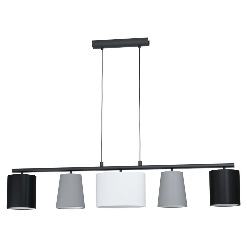 Eglo 98588 "ALMEIDA 1" 110 Cm Yüksekliğinde Çelik Siyah Sarkıt Avize