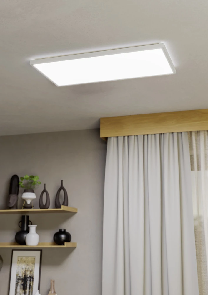 Eglo 901453 "ROVITO" 57 Cm Uzunluğunda Beyaz Plastik Led Panel Ip44