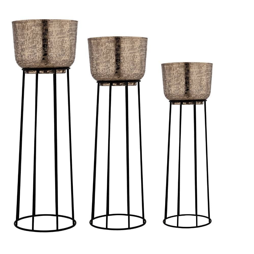 Eglo 428095 "OKAYAMA" Gold Bitki Standı 3'Lü Set