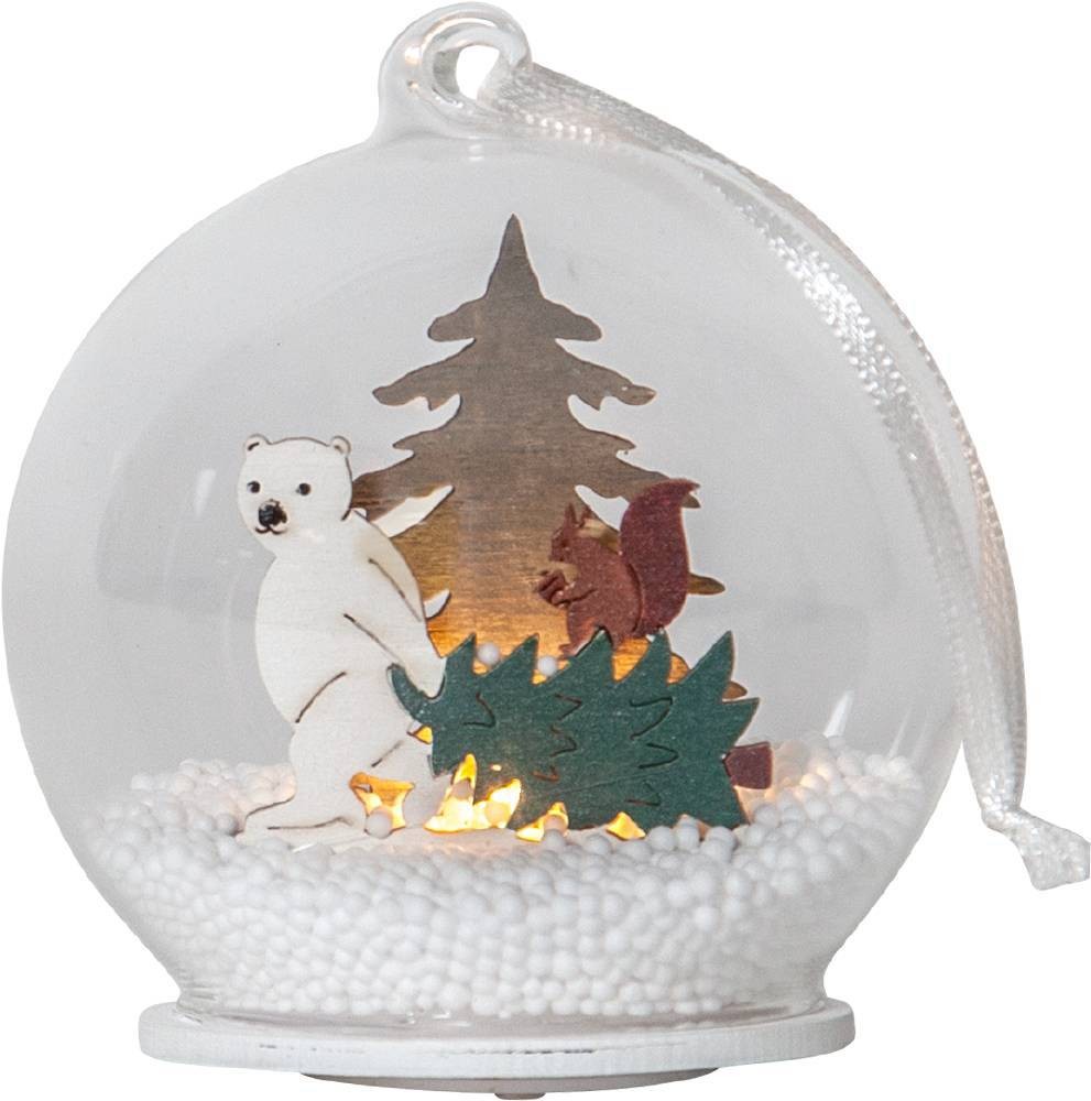 Eglo 271-84 "FOREST FRIENDS" Ledli Kar Küresi Renkli Ayı 8Cm Çapında