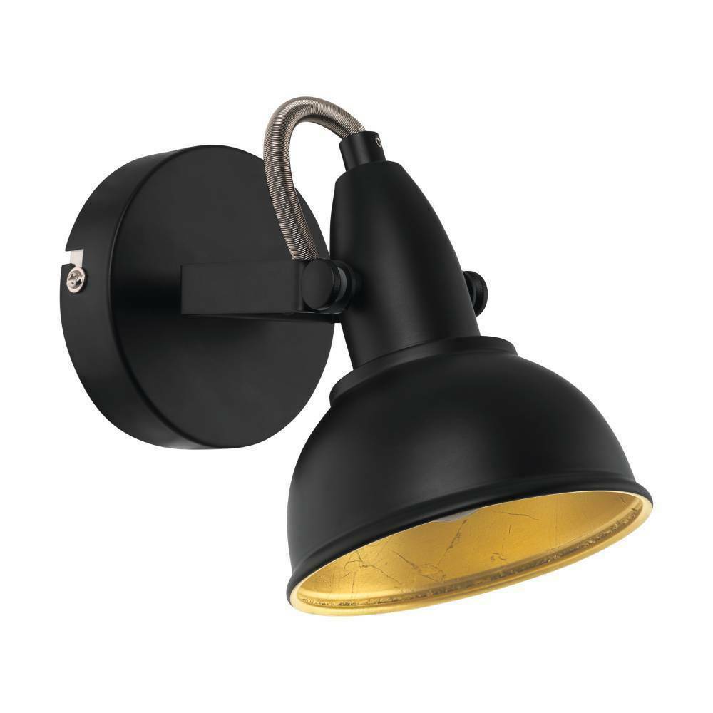 Eglo 75511 "THORNTON" 1X28W Çelik Siyah, Gold Sıva Üstü Spot