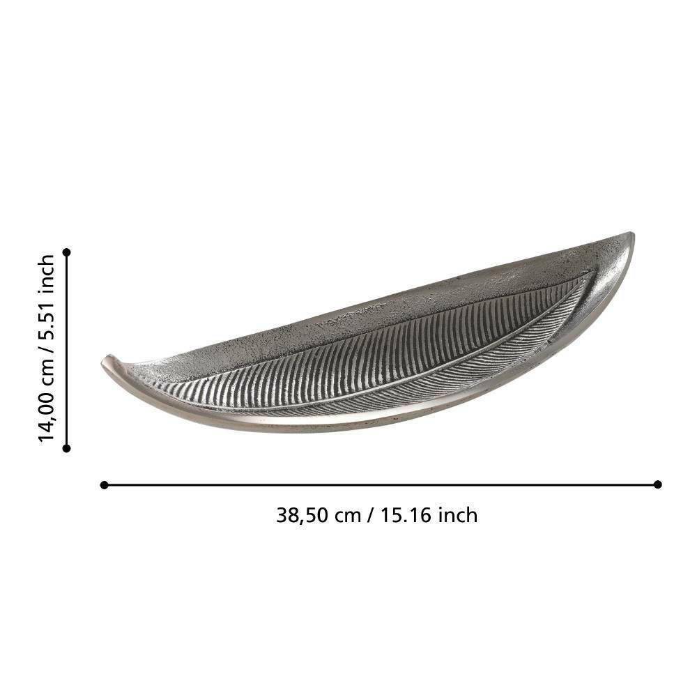 Eglo 427004 "FORLEYET" 38,5 Cm Uzunluğunda Dekoratif Alüminyum Antik Nikel Kase