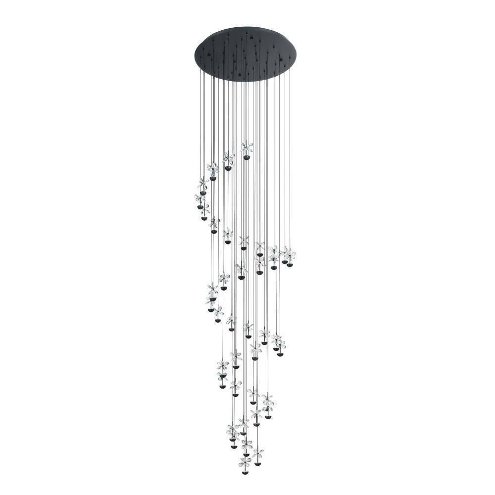 Eglo 390304 "PIANOPOLI 2" 334 Cm Yüksekliğinde Çelik Siyah Sarkıt Avize