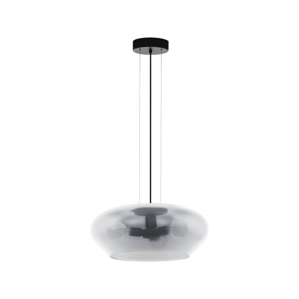 Eglo 39658 "PRIORAT" 50 Cm Çapında Çelik Siyah Sarkıt Avize