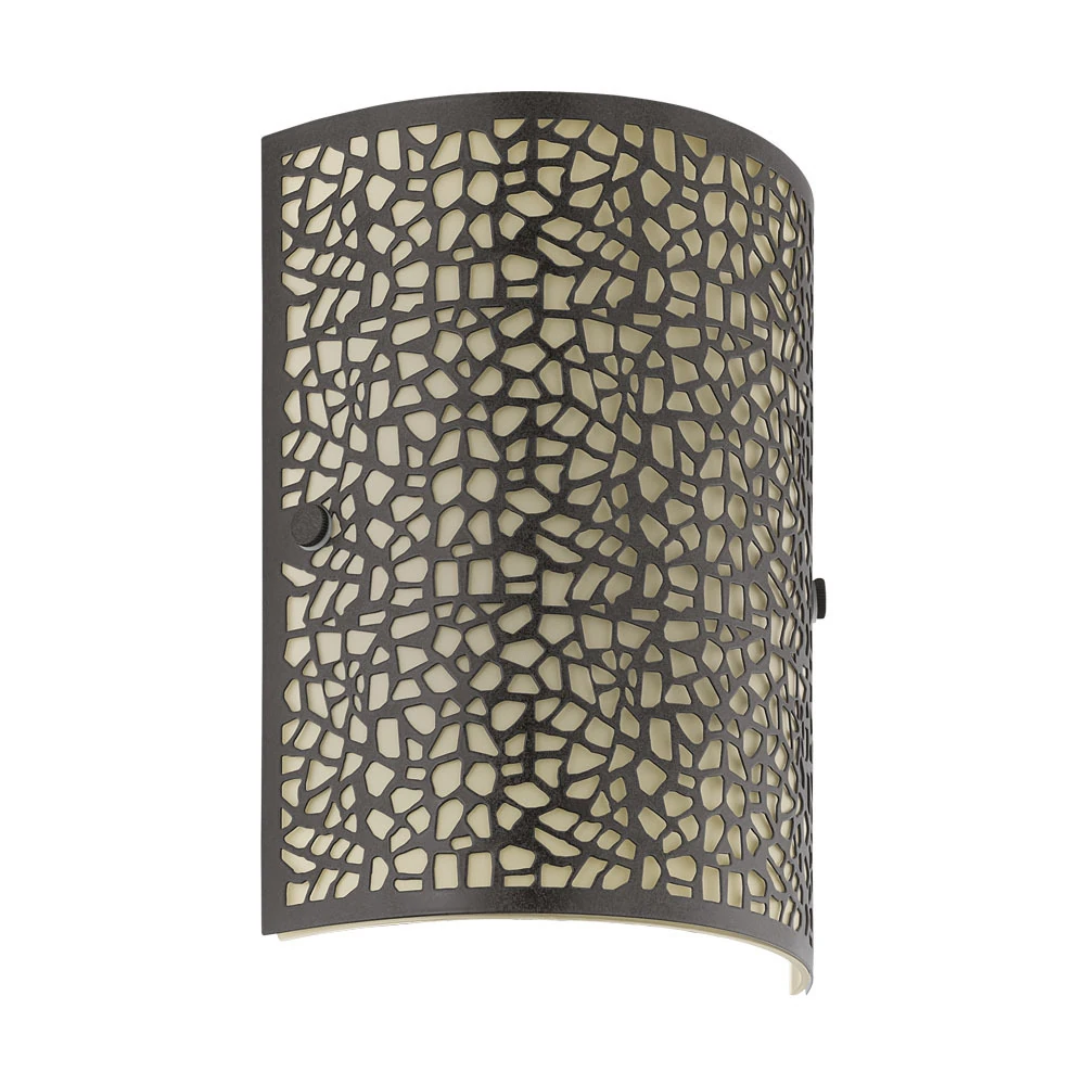 Eglo 89115 "ALMERA" Çelik Antik Kahverengi Duvar Aplik