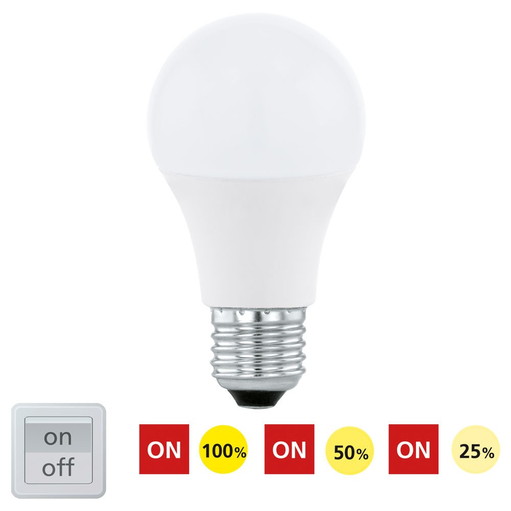 Eglo 11561 E27-Led-A60 Ampul 1X10W Opal 3000K 806 Lümen