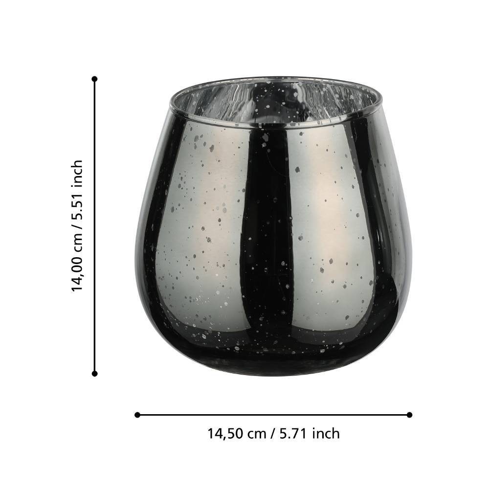 Eglo 422488 "BEZAMBY" 14 Cm Yüksekliğinde Gri Dekoratif Mumluk