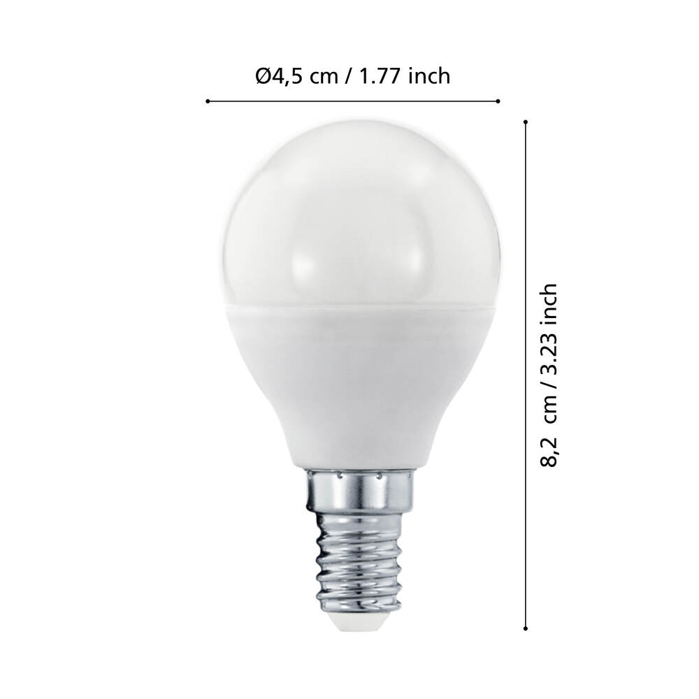 Eglo 110139 E14-Led-P45 Ampul 1X5.5W 3000K 470 Lümen Dim Edilebilir
