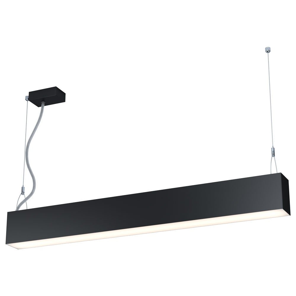 Eglo 65696 "SEALZA 1" 260 Cm Yüksekliğinde Alüminyum Anodize Siyah Sarkıt Avize