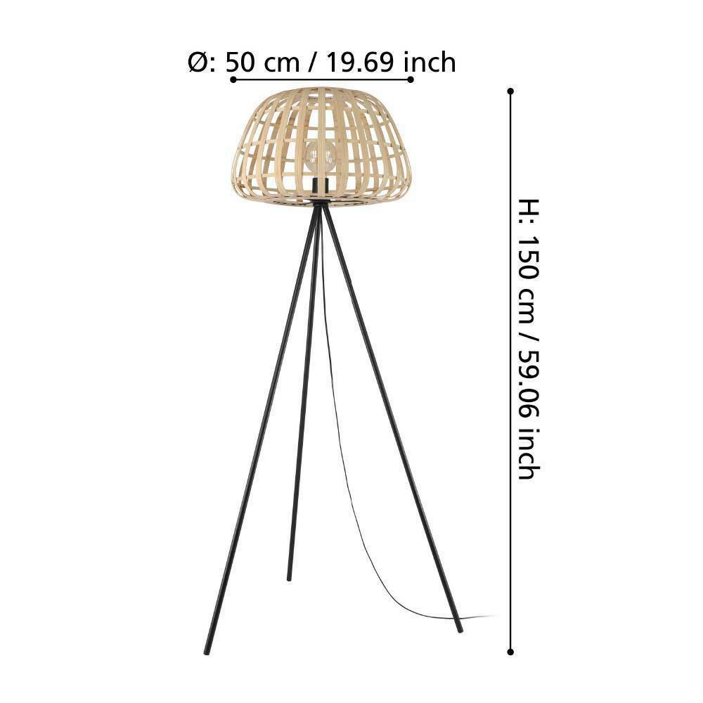 Eglo 390155 "MONTEZUELO" 149 Cm Yüksekliğinde Çelik Köşe Lambası Lambader