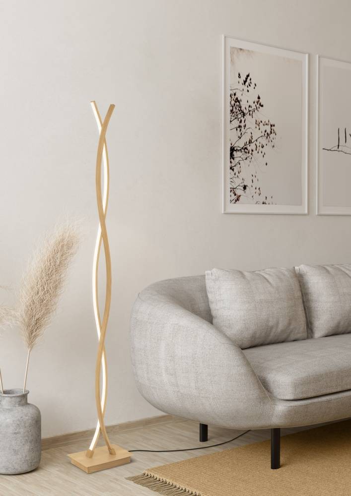 Eglo 901107 "LASANA 4" 143 Cm Yüksekliğinde Çelik, Alüminyum Köşe Lambası Lambader