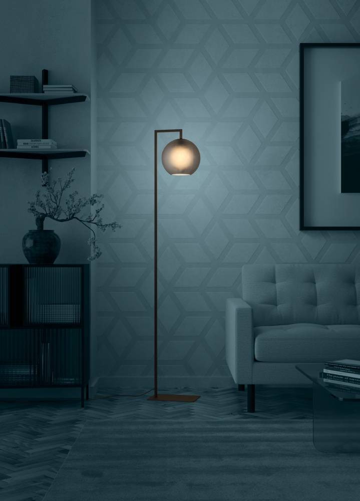 Eglo 390254 "ARANGONA" 171,5 Cm Yüksekliğinde Çelik Köşe Lambası Lambader