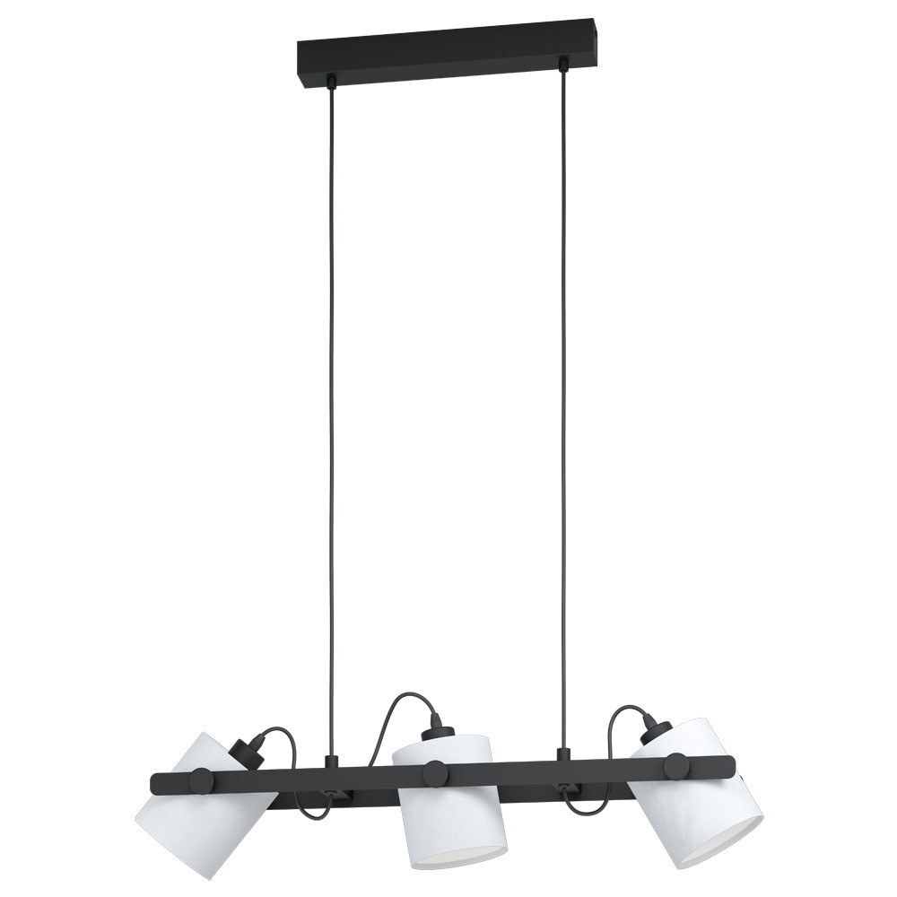 Eglo 43426 "HORNWOOD 1" 110 Cm Yüksekliğinde Çelik, Ahşap Siyah Sarkıt Avize
