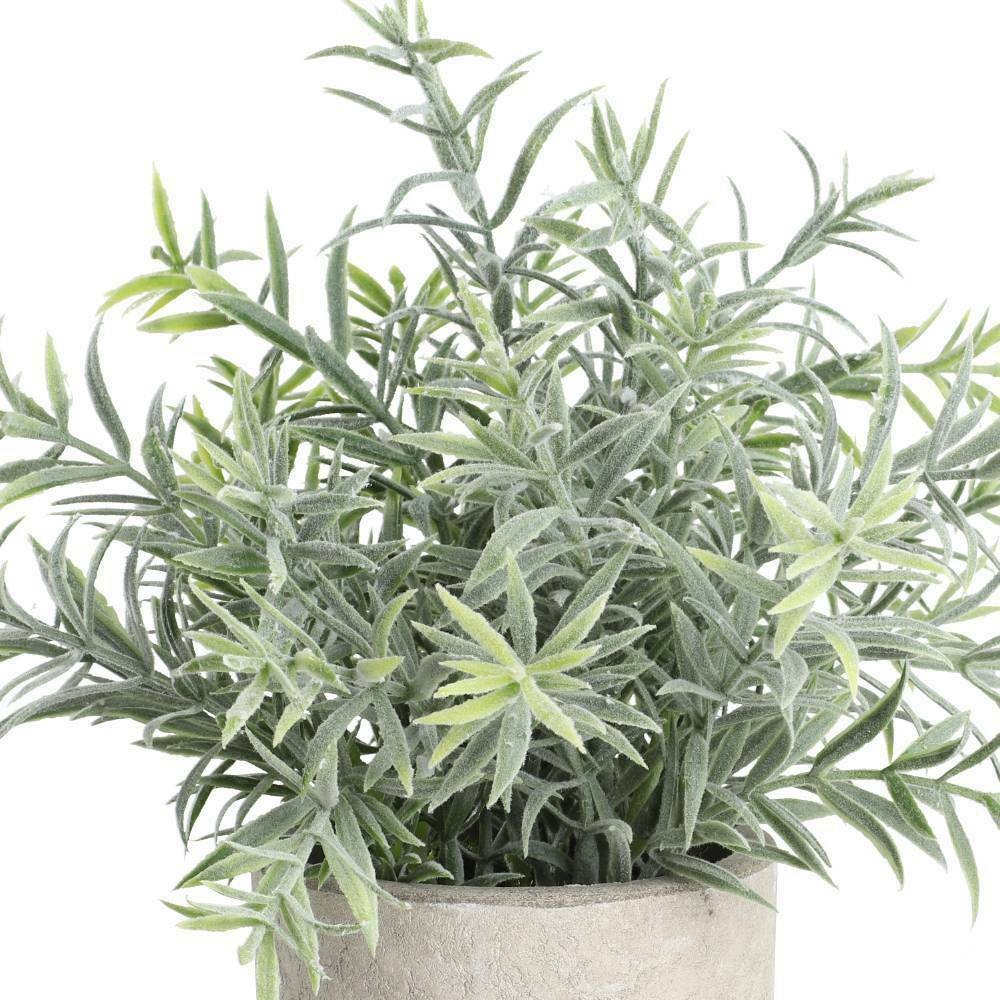 Eglo 428026 "CHITOSE" 24 Cm Yüksekliğinde Plastik Kahveengi, Yeşil Saksıda Yapay Çiçek