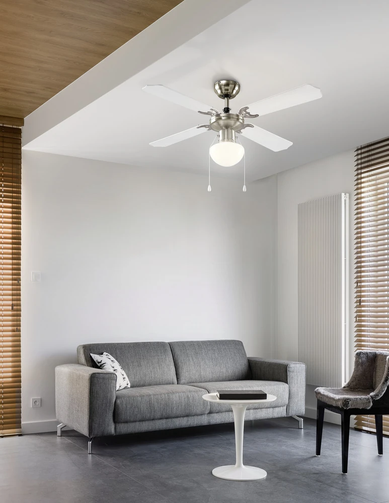 Eglo 56035 106,6 Cm Çapında Çelik Tavan Vantilatörü Çekme İpli