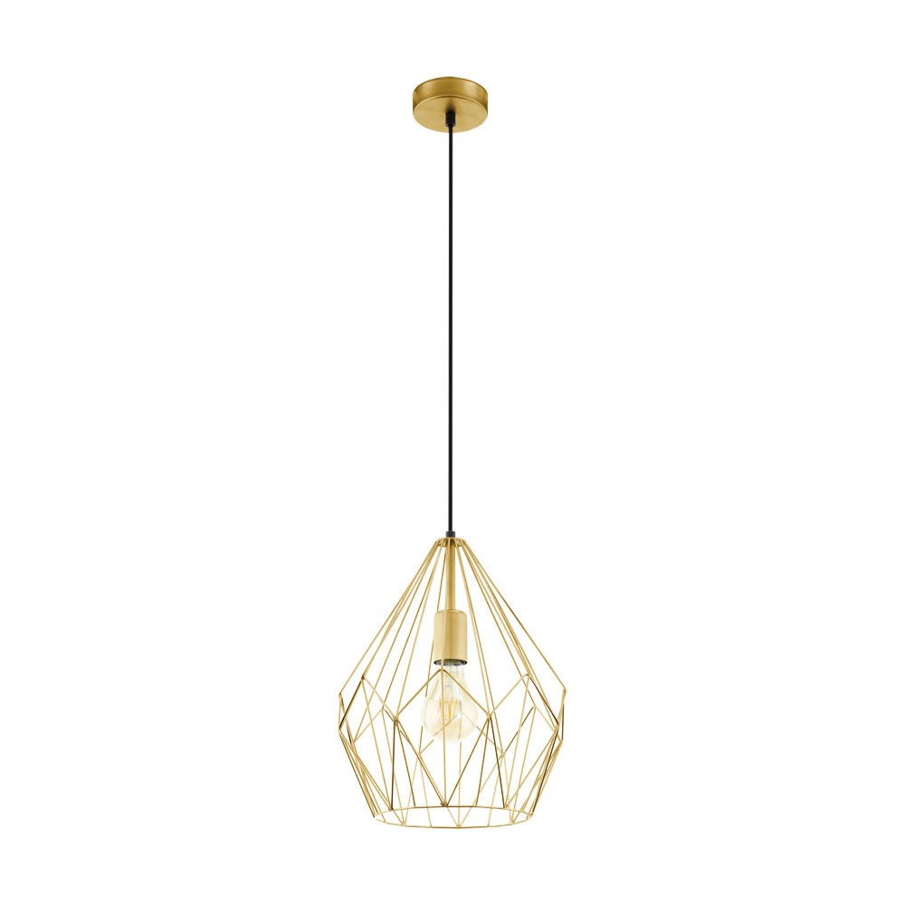 Eglo 49933 "CARLTON" 110 Cm Yüksekliğinde Çelik Gold Sarkıt Avize
