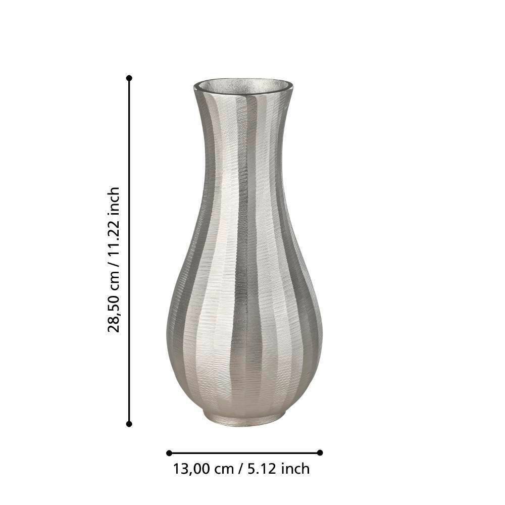 Eglo 421053 "ABUCAY" 28,5 Cm Yüksekliğinde Nikel Metal Vazo
