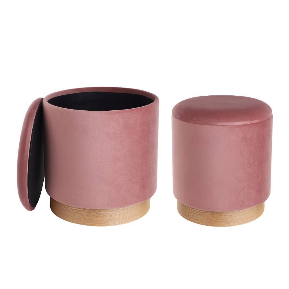 Eglo 424031 "MASHIKE" 42 Cm Yüksekliğinde 37 Cm Çapında Bembe Polyester Puf 2'Li Set