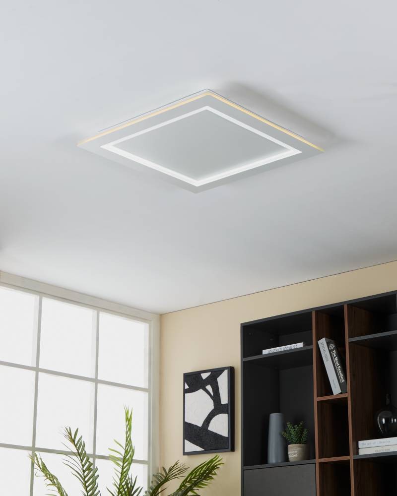 Eglo 900484 "PADROGIANO-Z" 59,5 Cm Uzunluğunda Çelik Beyaz Tavan Armatürü RGB