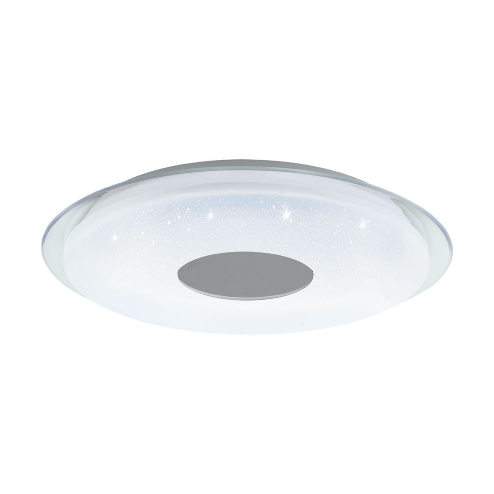 Eglo 900083 "LANCIANO-Z" 45 Cm Çapında Çelik Beyaz, Şeffaf Tavan Armatürü