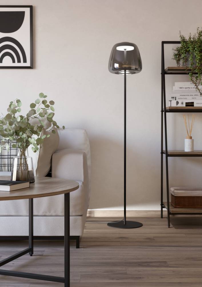 Eglo 901196 "ALFERO-Z" 139,5 Cm Yüksekliğinde Çelik Köşe Lambası Lambader RGB