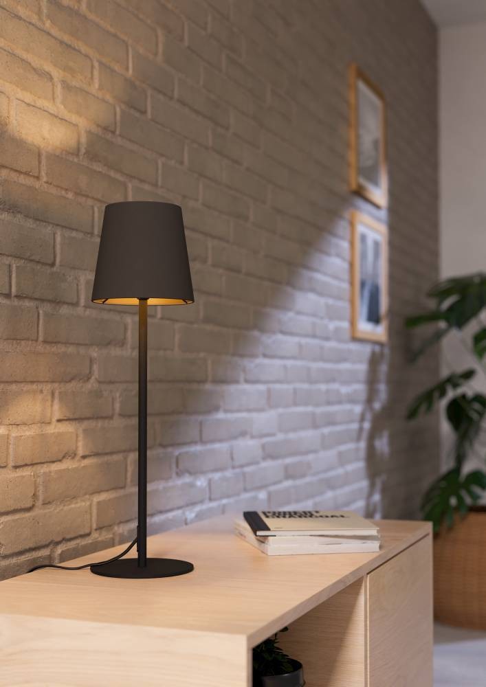 Eglo 901129 "FIORANA" 53 Cm Yüksekliğinde Çelik Masa Lambası