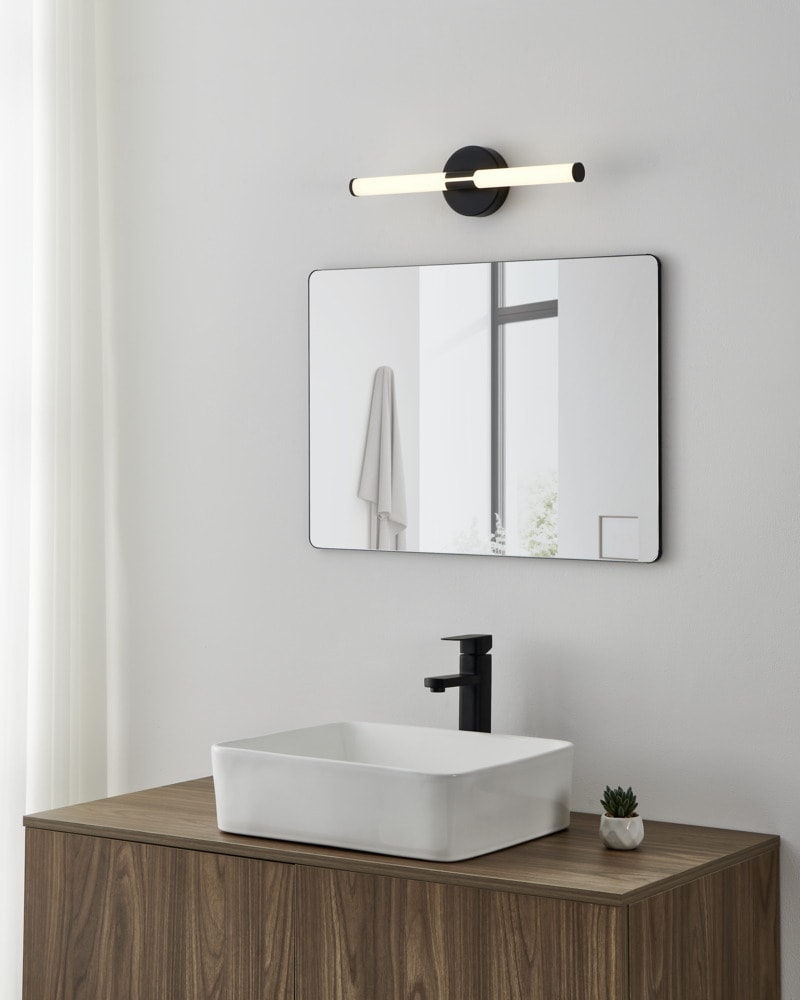 Eglo 901852 "RAMOLA" 45 Cm Uzunluğunda Siyah Çelik Duvar Aplik Ip44