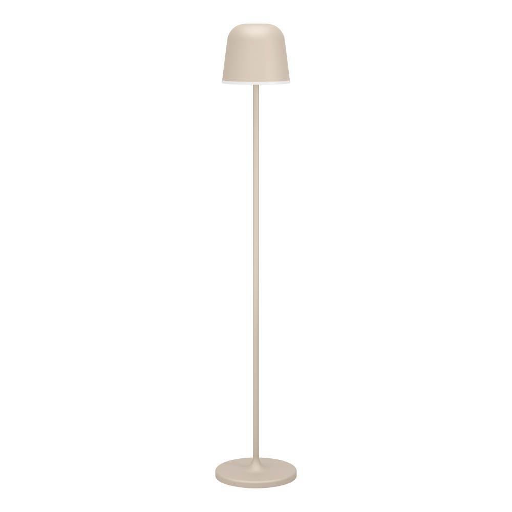 Eglo 901752 "MANNERA-L" 140 Cm Yüksekliğinde Usb Girişli Kum Rengi Alüminyum, Çelik Dokunmatik Köşe Lambası Lambader