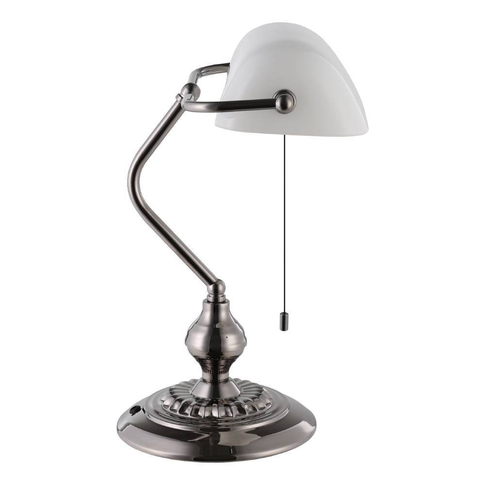 Eglo 901019 "BANKER" 39 Cm Yüksekliğinde Çelik Masa Lambası