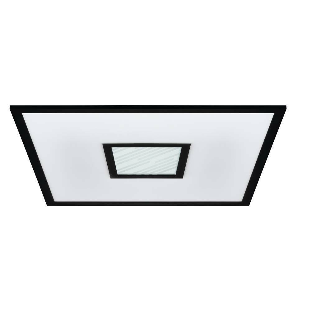 Eglo 900571 "BORDONARA" 45 Cm Uzunluğunda 45 Cm Genişliğinde Alüminyum, Çelik Siyah, Beyaz Led Panel RGB