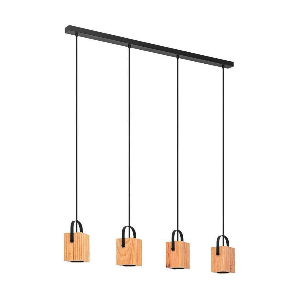 Eglo 43748 "AYLES" 110 Cm Yüksekliğinde Çelik Siyah Sarkıt Avize