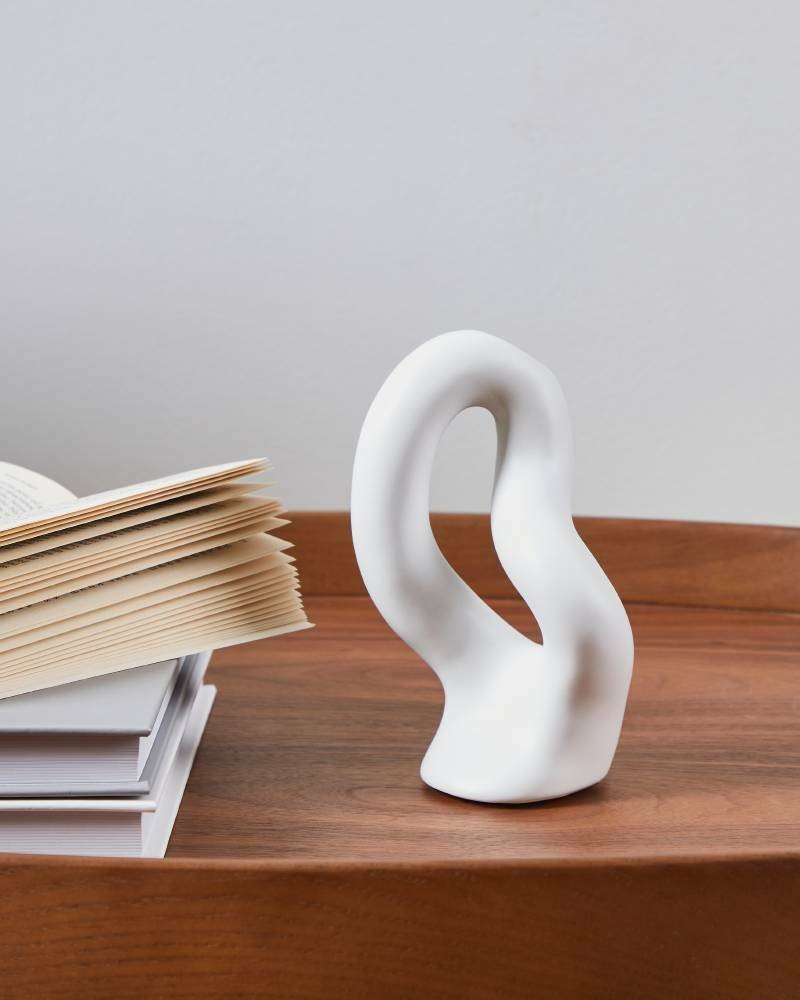 Eglo 421244 "AMBILOBE" 15 Cm Yüksekliğinde Beyaz Seramik Vazo