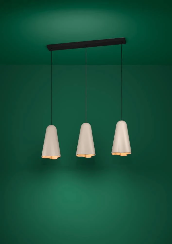 Eglo 390364 "TOLLERIC" 150 Cm Yüksekliğinde Çelik Siyah Sarkıt Avize