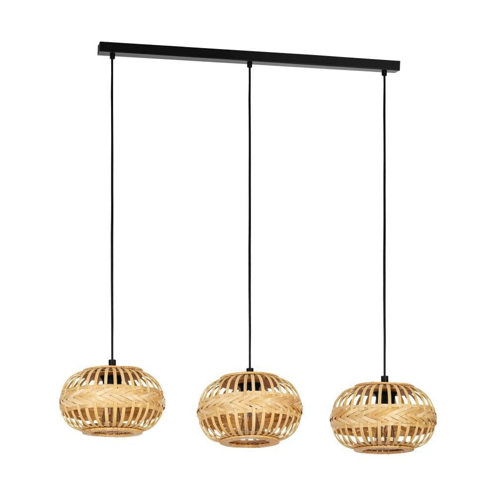 Eglo 43863 "AMSFIELD 1" 110 Cm Yüksekliğinde Çelik Siyah Sarkıt Avize