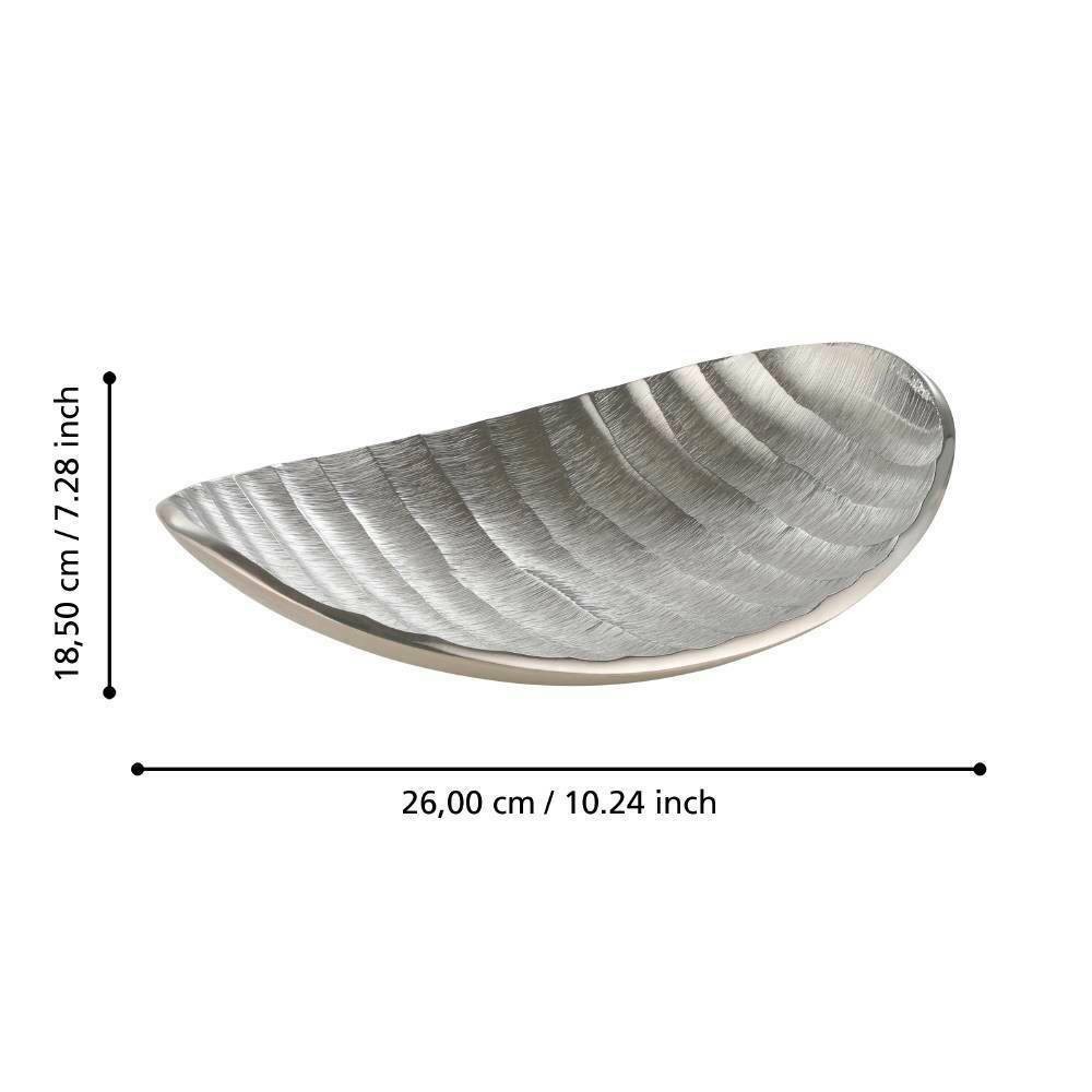 Eglo 427012 "FORLEYET" 26 Cm Uzunluğunda Dekoratif Alüminyum Nikel Kase