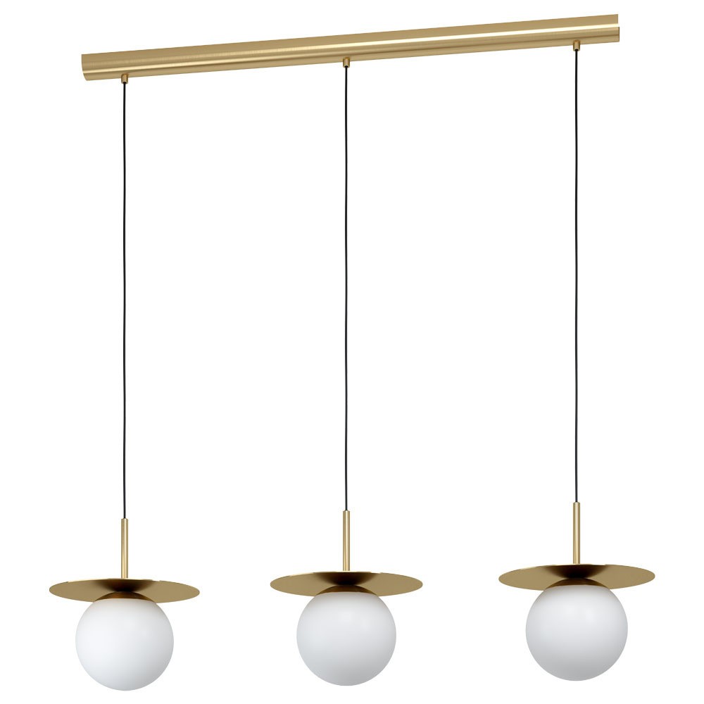 Eglo 39953 "ARENALES" 150 Cm Yüksekliğinde Çelik Fırçalanmış Pirinç Sarkıt Avize