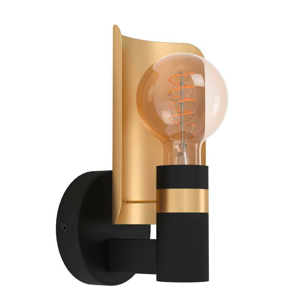 Eglo 900375 "HAYES" Çelik Siyah, Gold Duvar Aplik