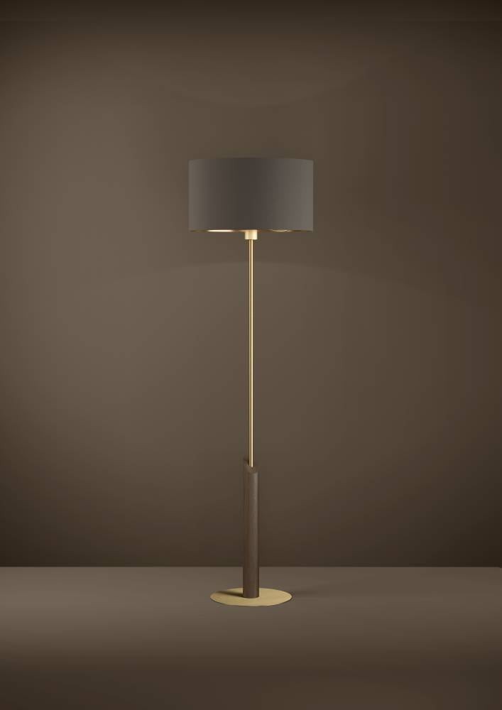 Eglo 390338 "SANTANDRIA" 160 Cm Yüksekliğinde Çelik, Ahşap Köşe Lambası Lambader