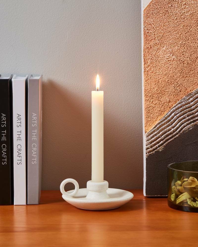 Eglo 422123 "BETSIAKA" 4,5 Cm Yüksekliğinde Dekoratif Seramik Şamdan