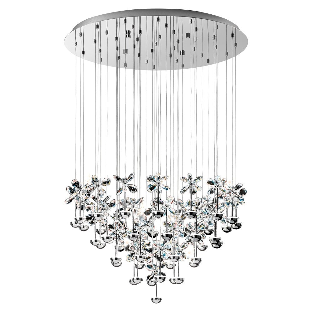 Eglo 93661 "PIANOPOLI" 78 Cm Çapında Paslanmaz Çelik Krom Sarkıt Avize