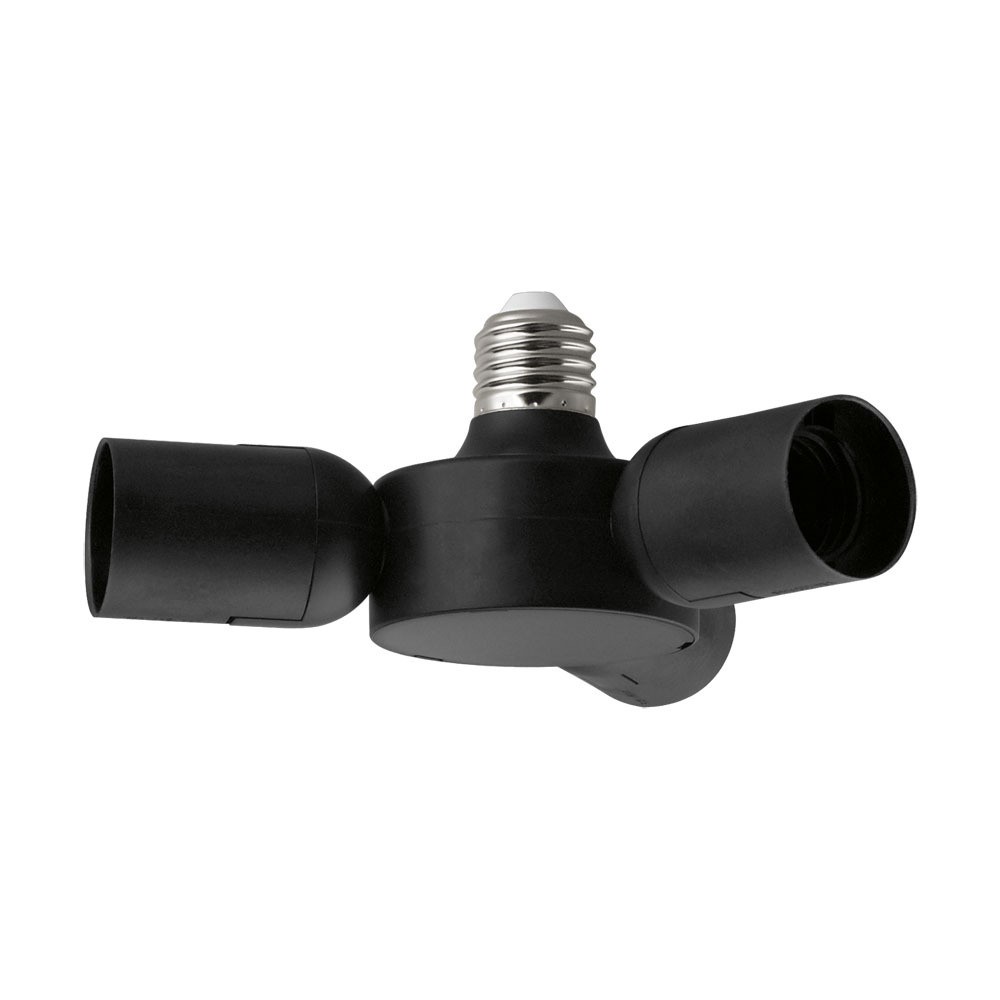 Eglo 98279 "RUEDA" E27 Siyah Duy 3'Lü Duy Çoğaltıcısı Adaptör