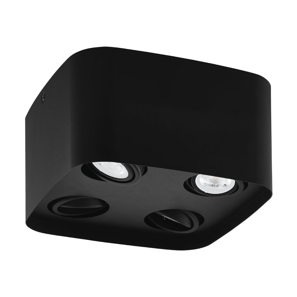 Eglo 99675 "CAMINALES-Z" 24 Cm Uzunluğunda Çelik Siyah Tavan Armatürü