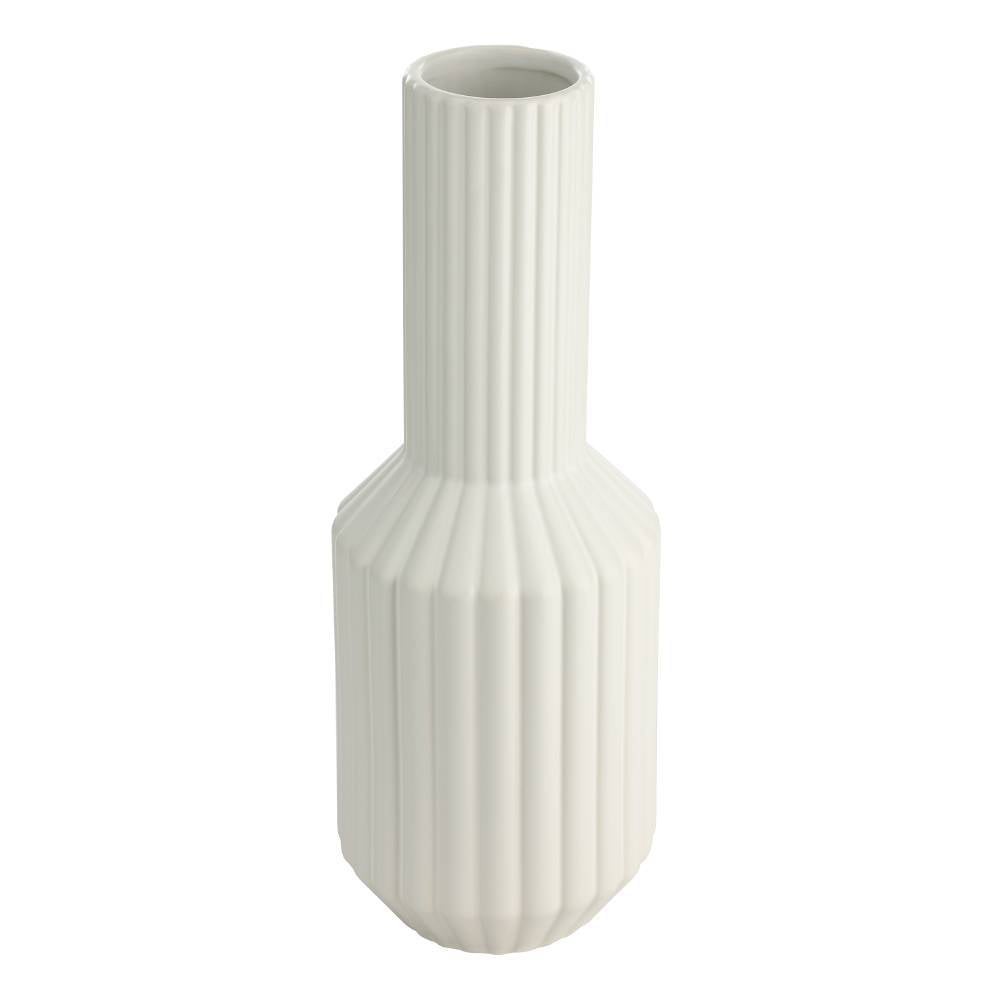 Eglo 421022 "HIRADO" 33,5 Cm Yüksekliğinde Beyaz Seramik Vazo
