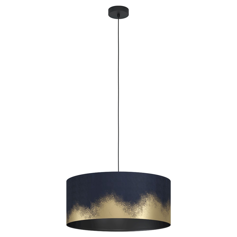 Eglo 39974 "CASUARITA" 53 Cm Çapında Çelik Siyah Sarkıt Avize