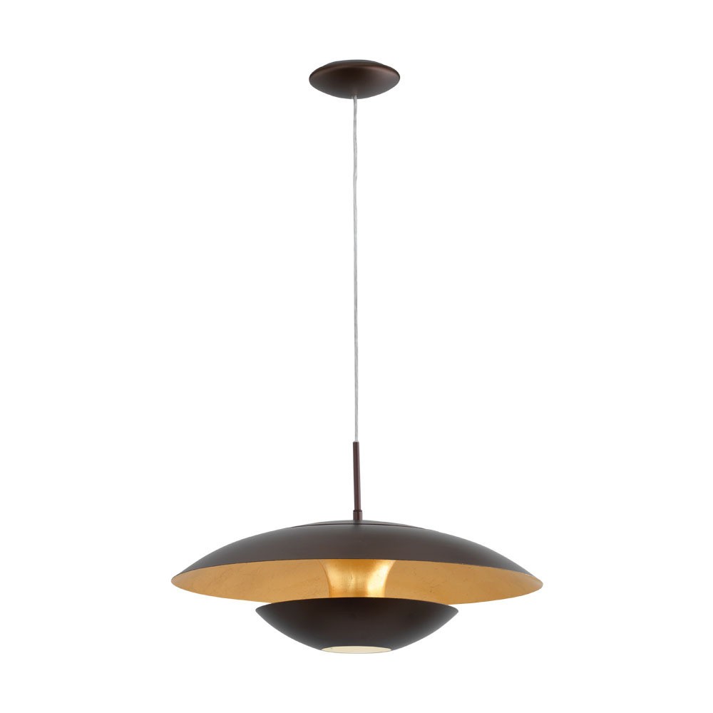 Eglo 95755 "NUVANO" 110 Cm Yüksekliğinde Çelik Kahverengi, Gold Sarkıt Avize