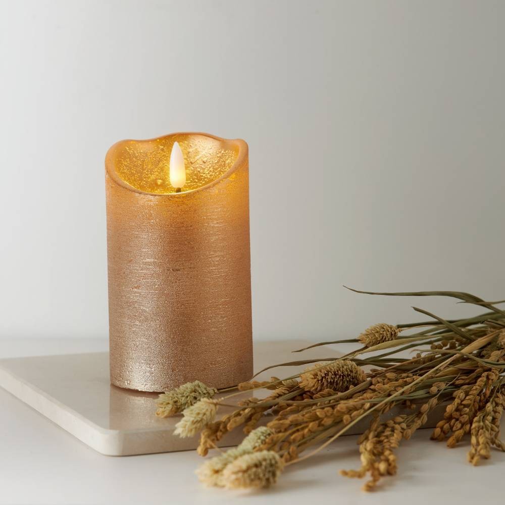 Eglo 411499 "FLAMME RUSTIC" Led Mum Gold 12,5Cm Yüksekliğinde 7,5Cm Çapında