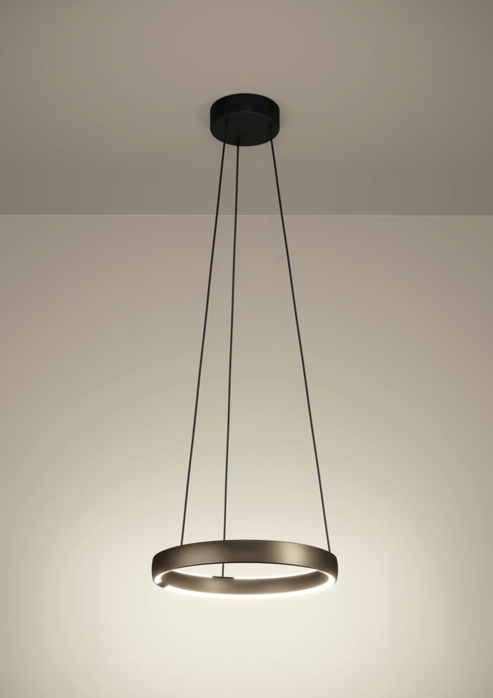 Eglo 390449 "TRABUCO" 150 Cm Yüksekliğinde 80 Cm Çapında Alüminyum Çelik Sarkıt Avize