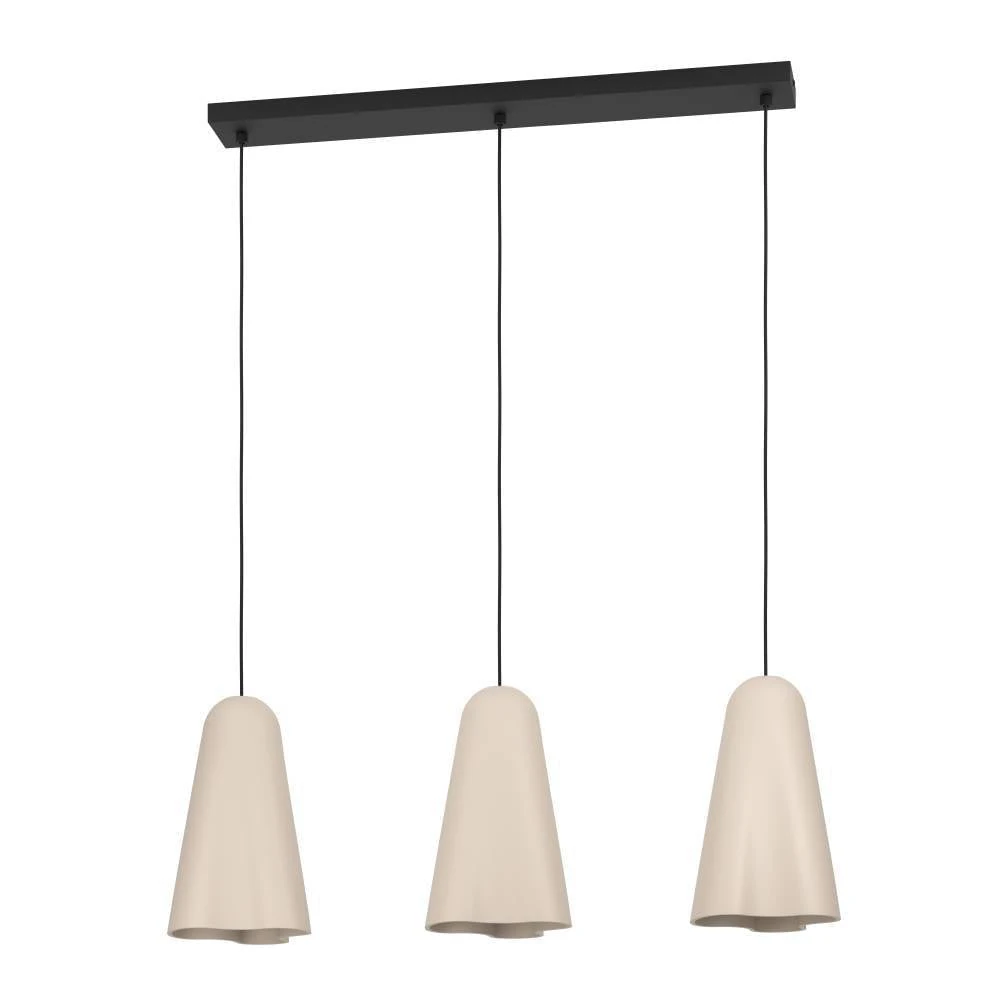 Eglo 390364 "TOLLERIC" 150 Cm Yüksekliğinde Çelik Siyah Sarkıt Avize