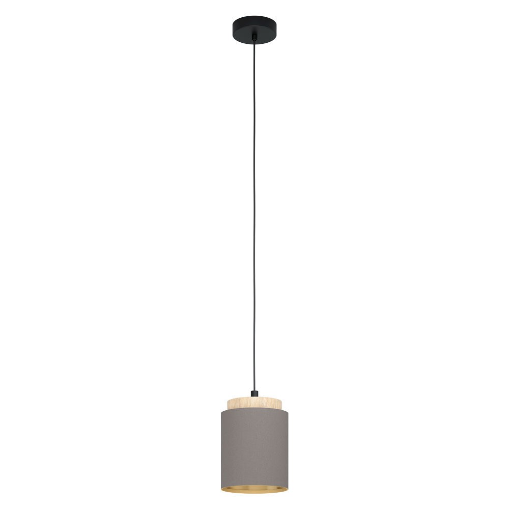 Eglo 99445 "ALBARIZA" 110 Cm Yüksekliğinde Çelik, Ahşap Siyah, Kahverengi Sarkıt Avize