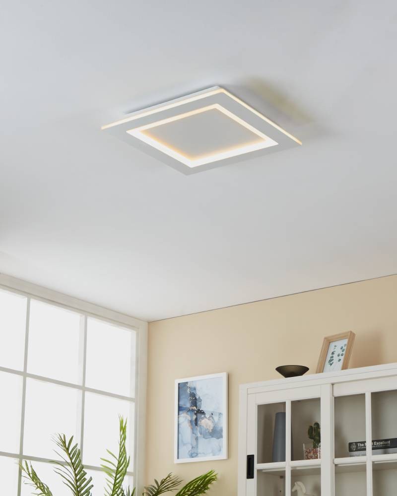 Eglo 900483 "PADROGIANO-Z" 45 Cm Uzunluğunda Çelik Beyaz Tavan Armatürü RGB